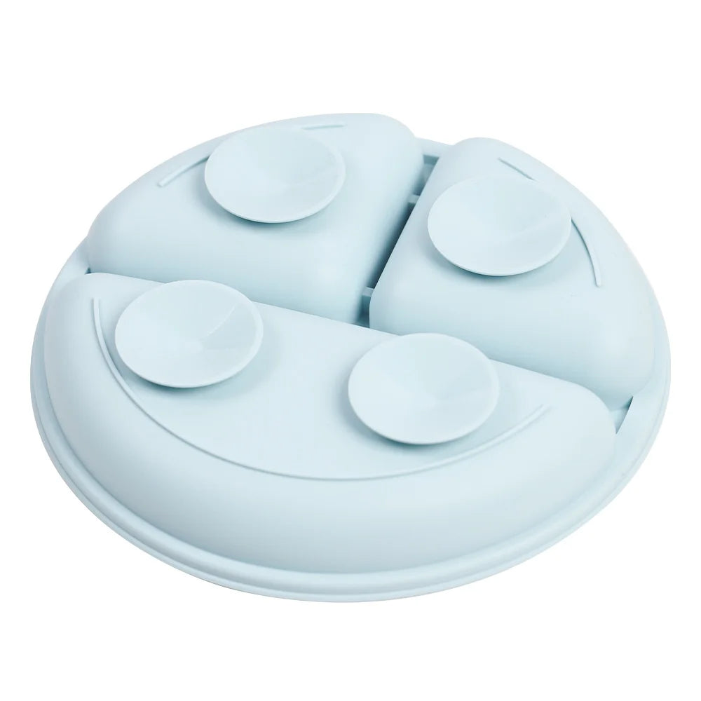 8PCS Baby Feeding Set Waterproof Bibs Kids Sucker Dinner Plate Antislip Bowl Spoon Cup Children&
