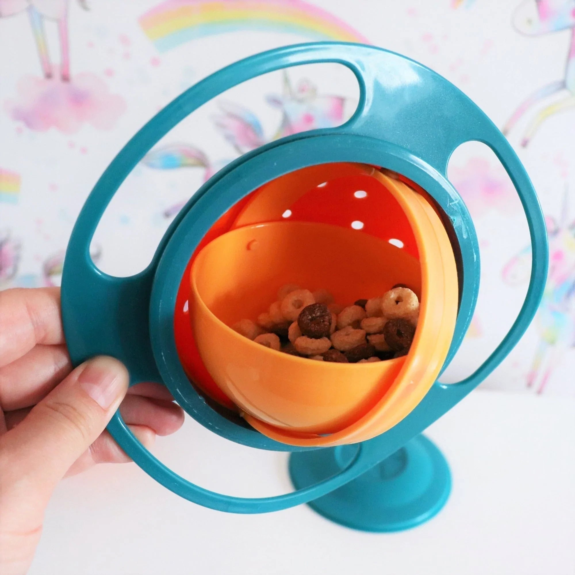 Spill proof gyro bowl