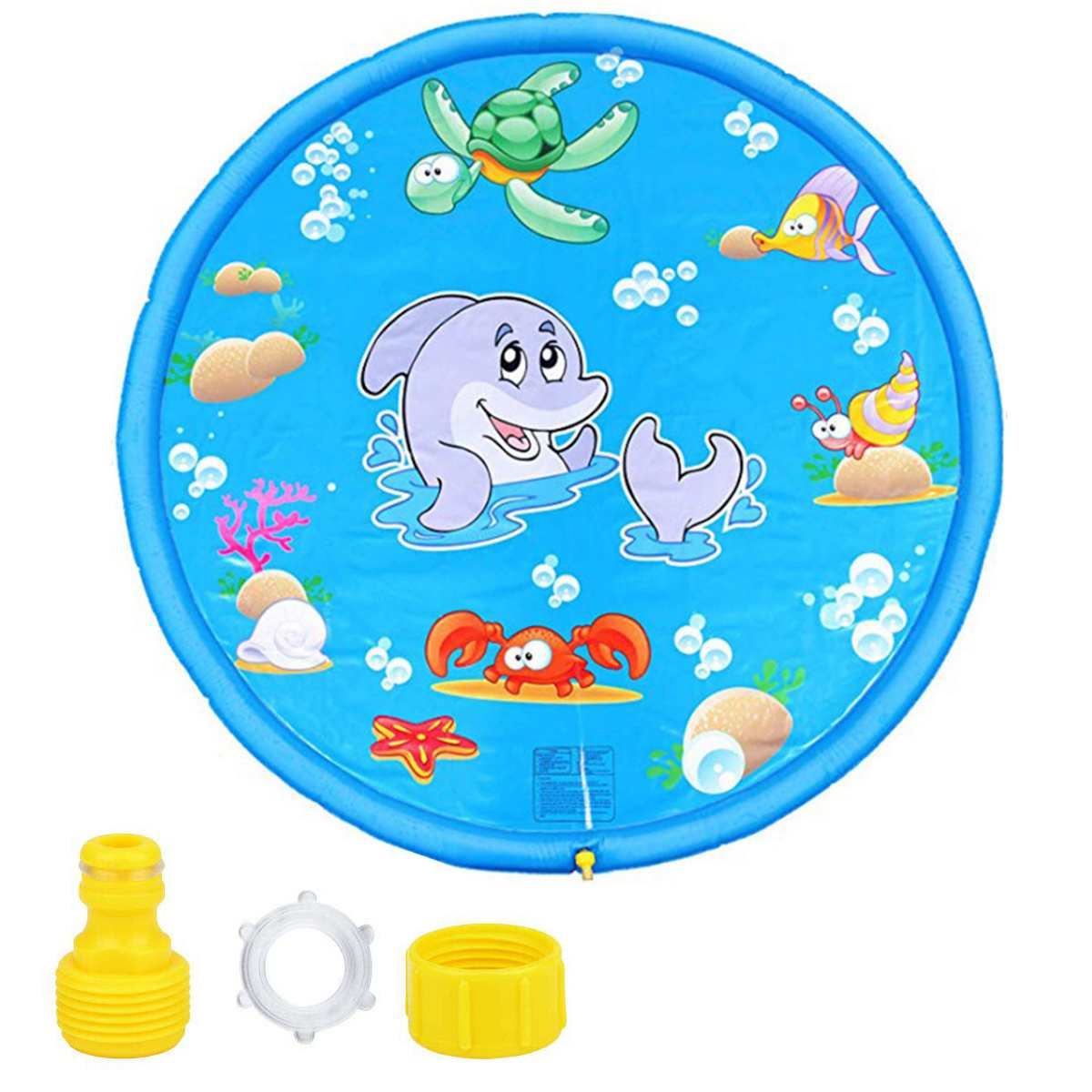 sprinkler and splash play mat