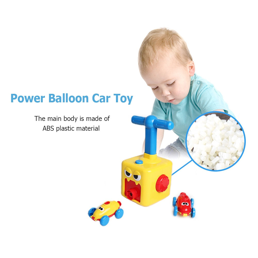 balloon launch car toy set