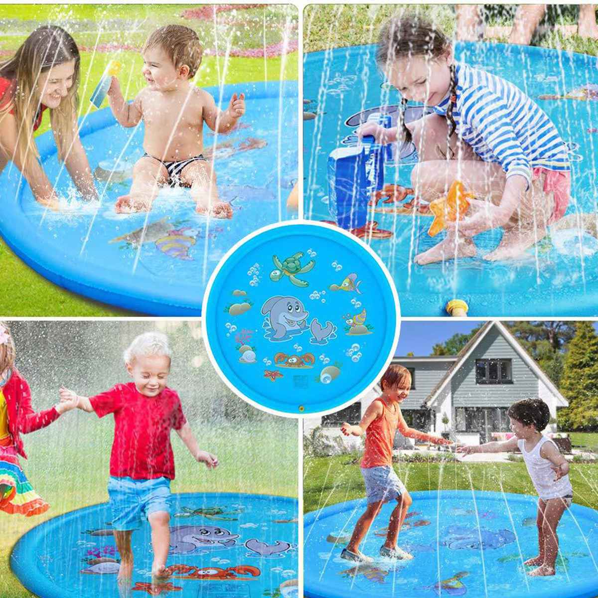 sprinkle and splash water play mat