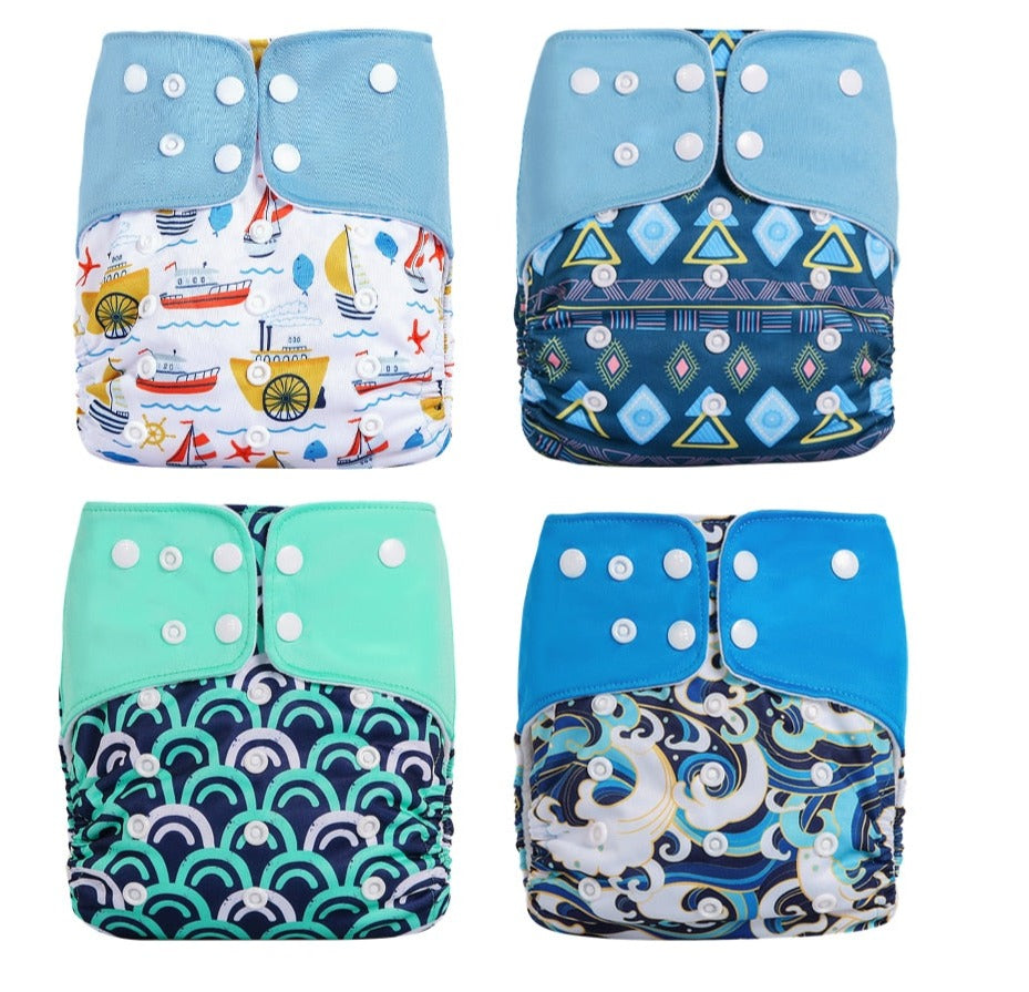 Baby Diapers ECO-friendly Adjustable Washable Reusable for Baby Girls and Boys