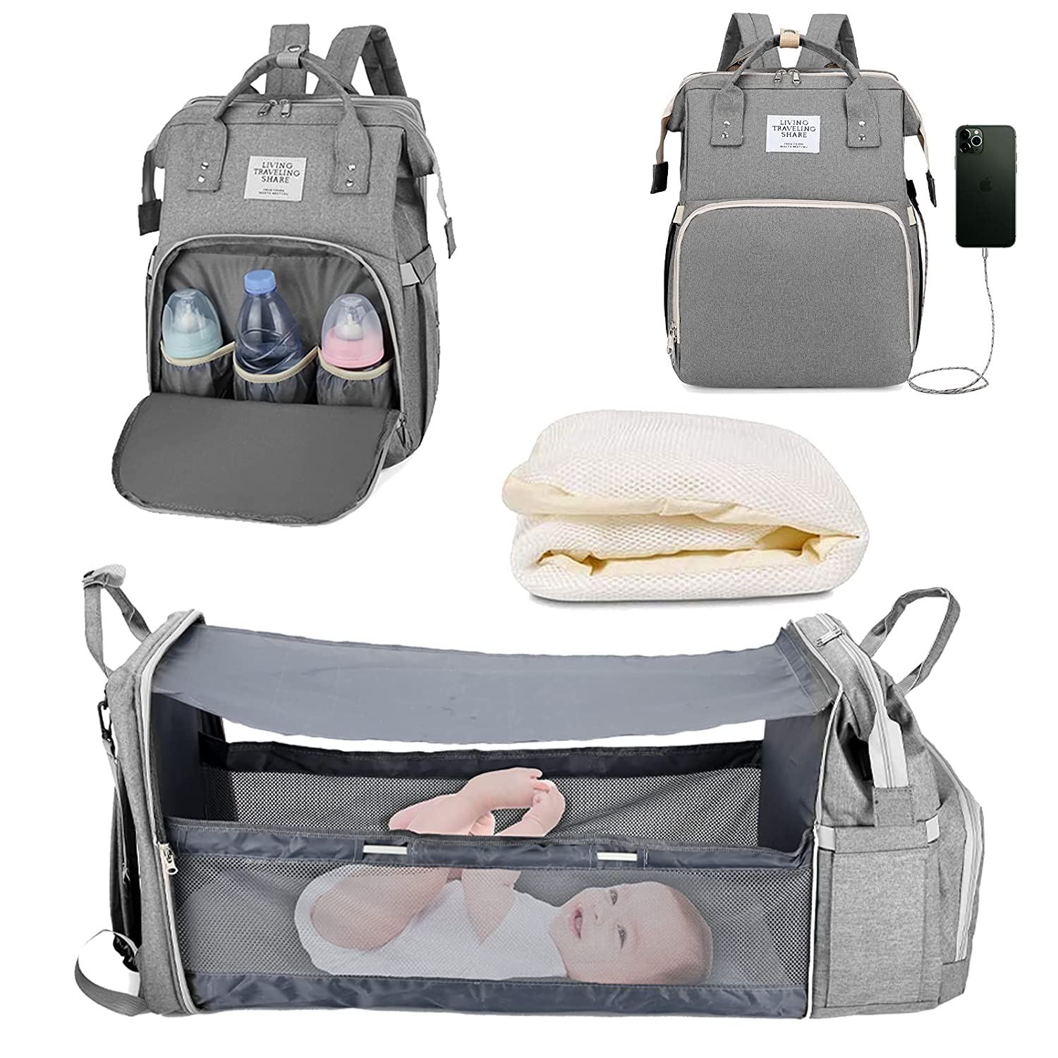 Nappy time diaper bag