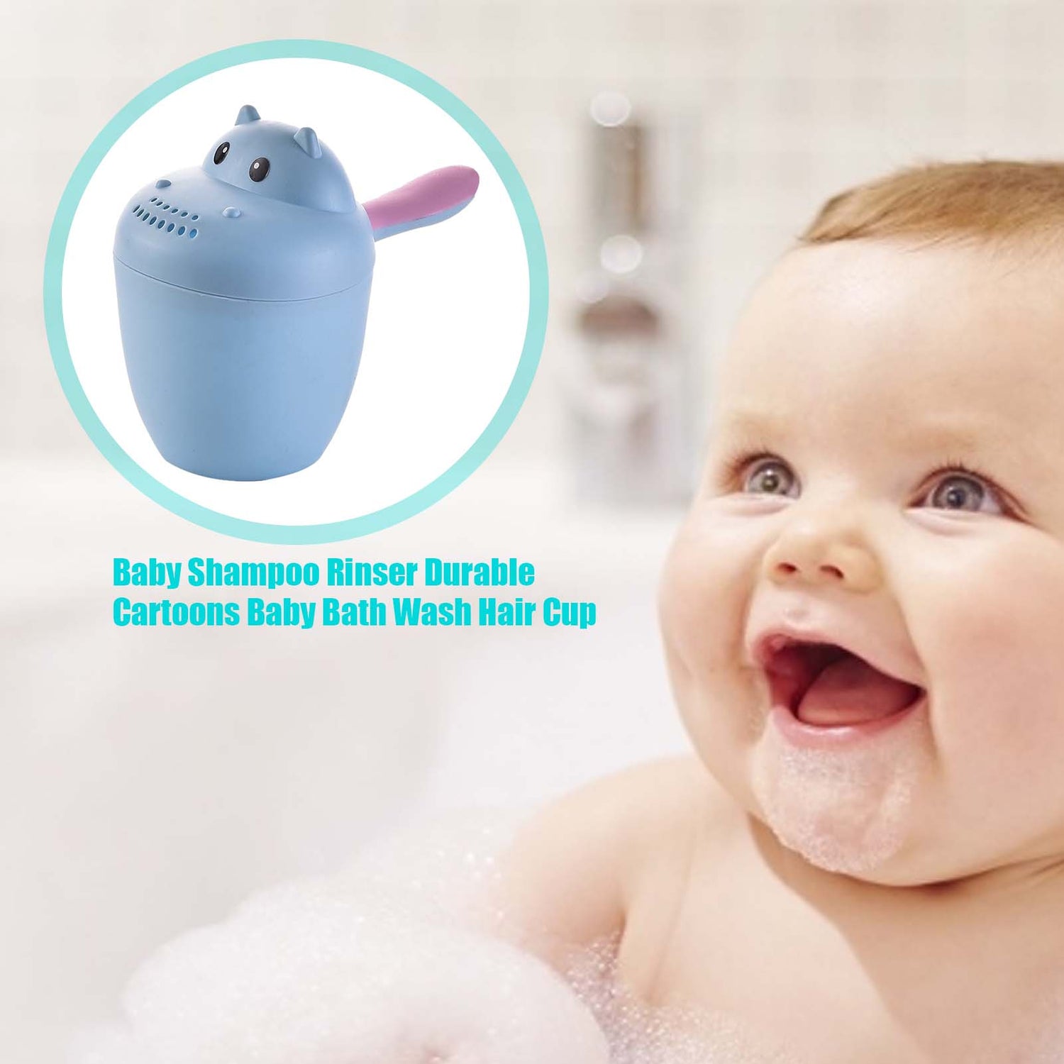 Cute Cartoon Baby Bath Shampoo Cup