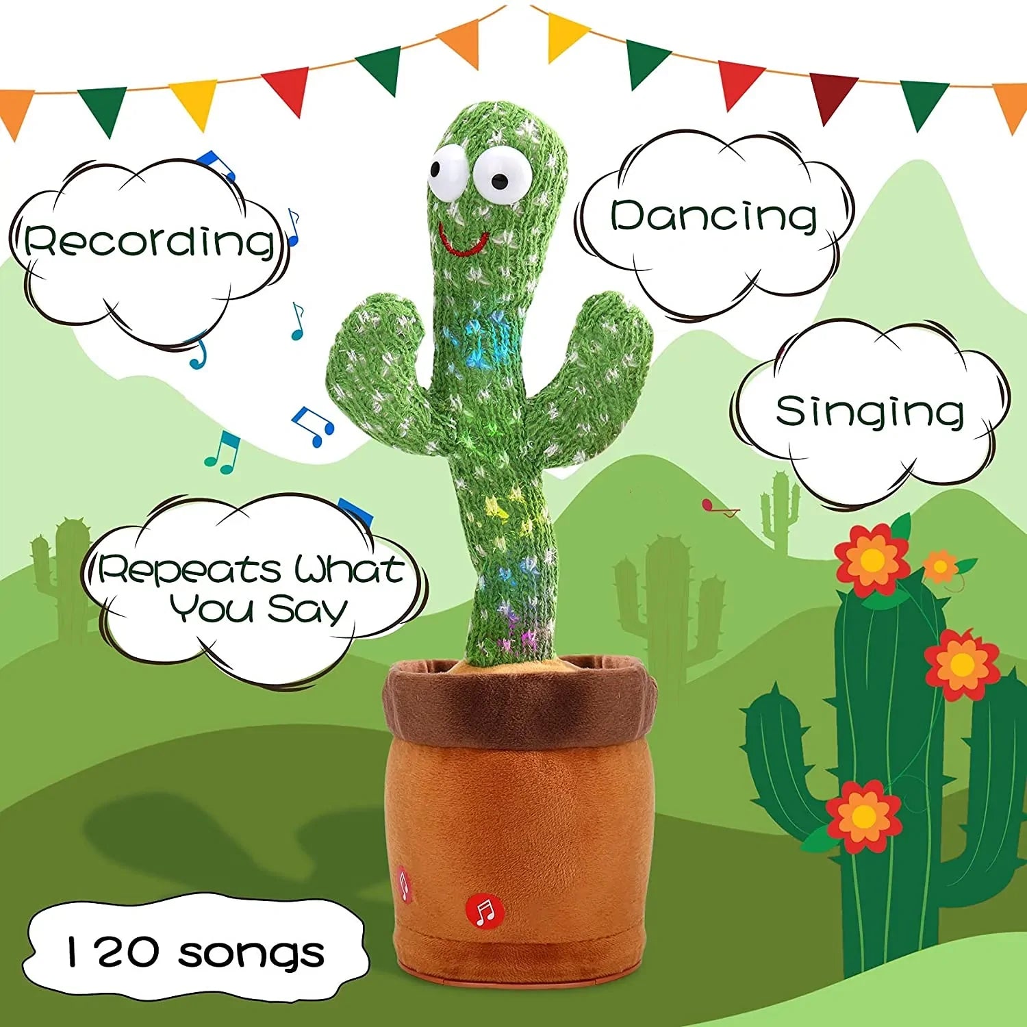 dancing cactus toy plush
